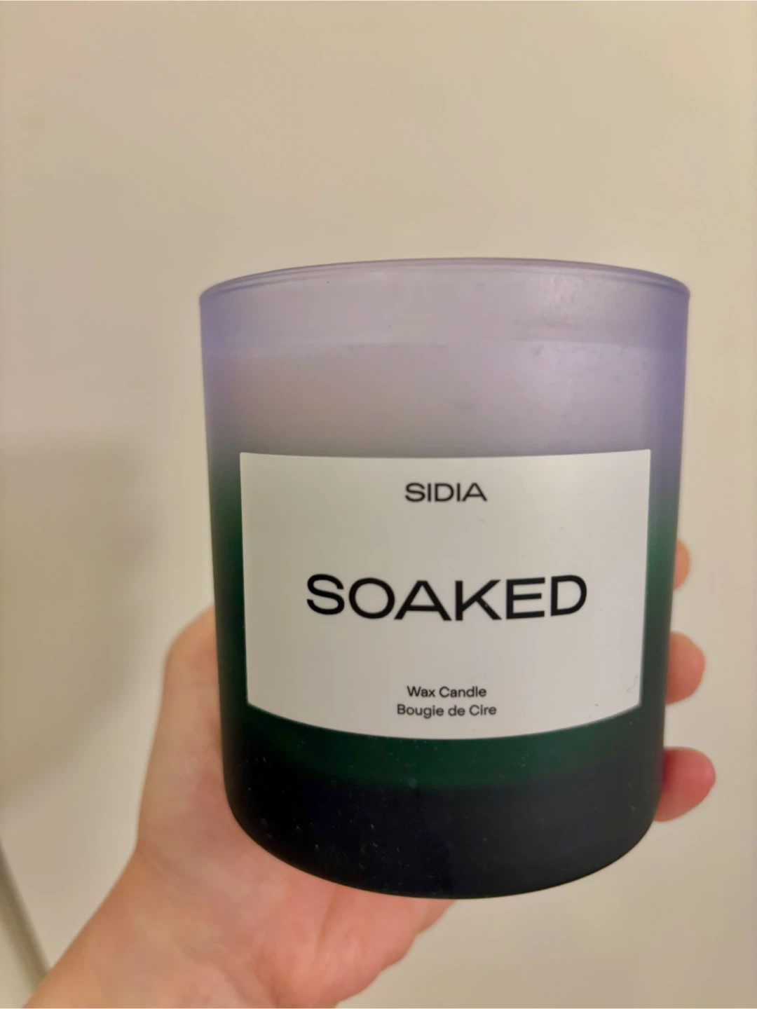 SIDIA SOAKED Wax Candle (Never Used)