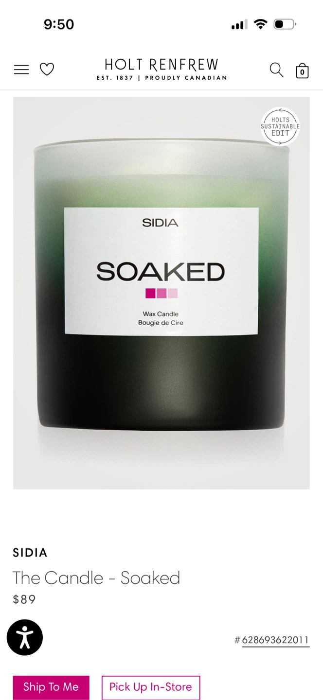 SIDIA SOAKED Wax Candle (Never Used) - photo 4