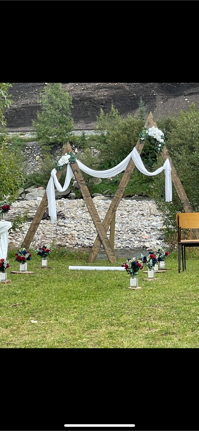 Wooden Wedding Arch