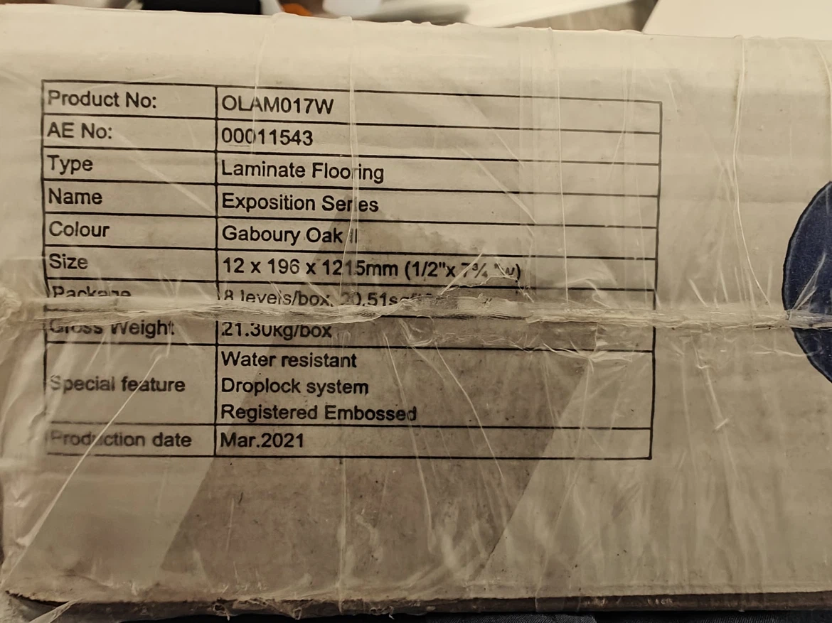 BNIB 2 boxes of Opus Floors Laminate Flooring - photo 3