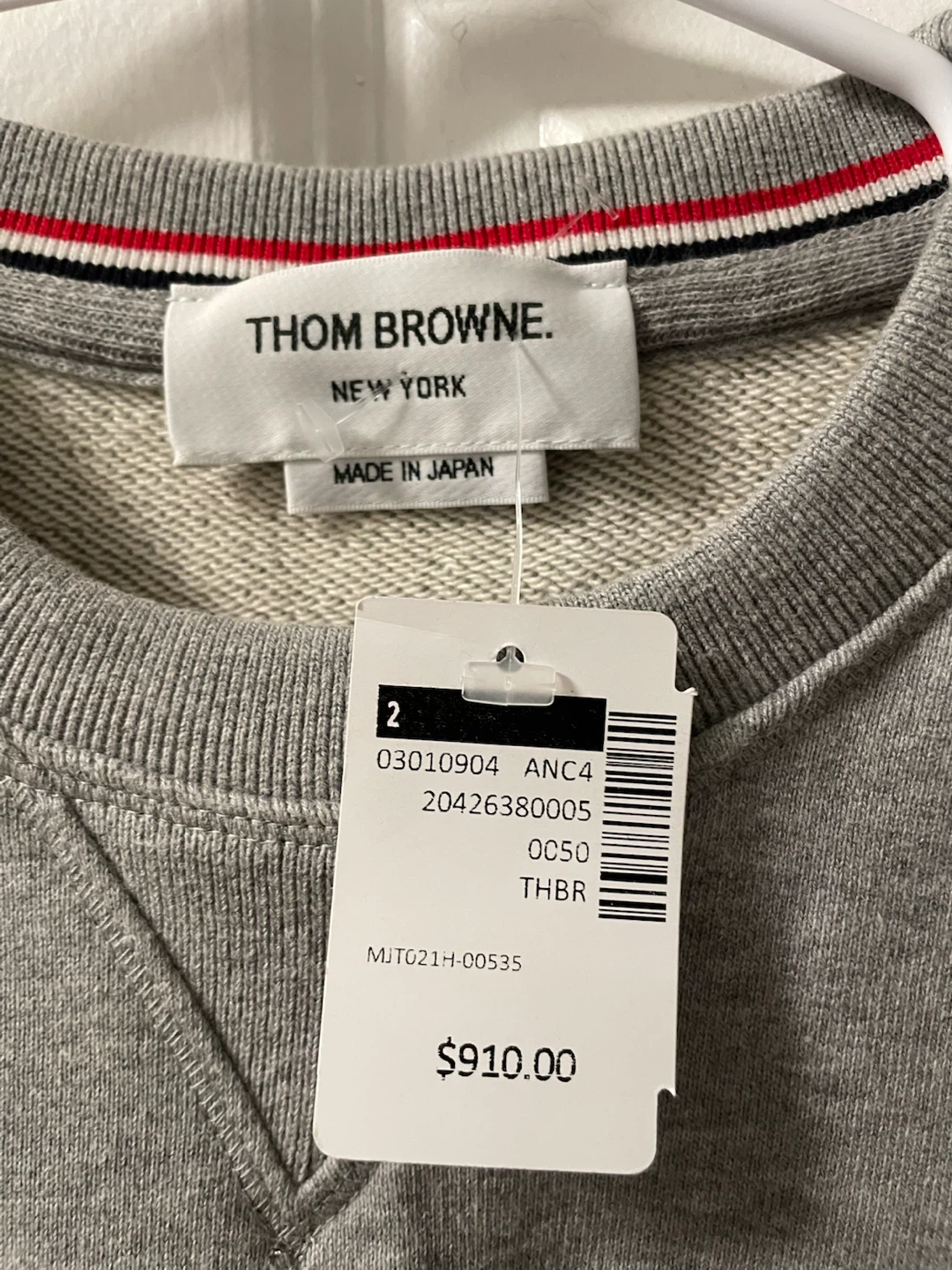 Thom Browne classic LOOPBACK 4-BAR sweatshirt - photo 3