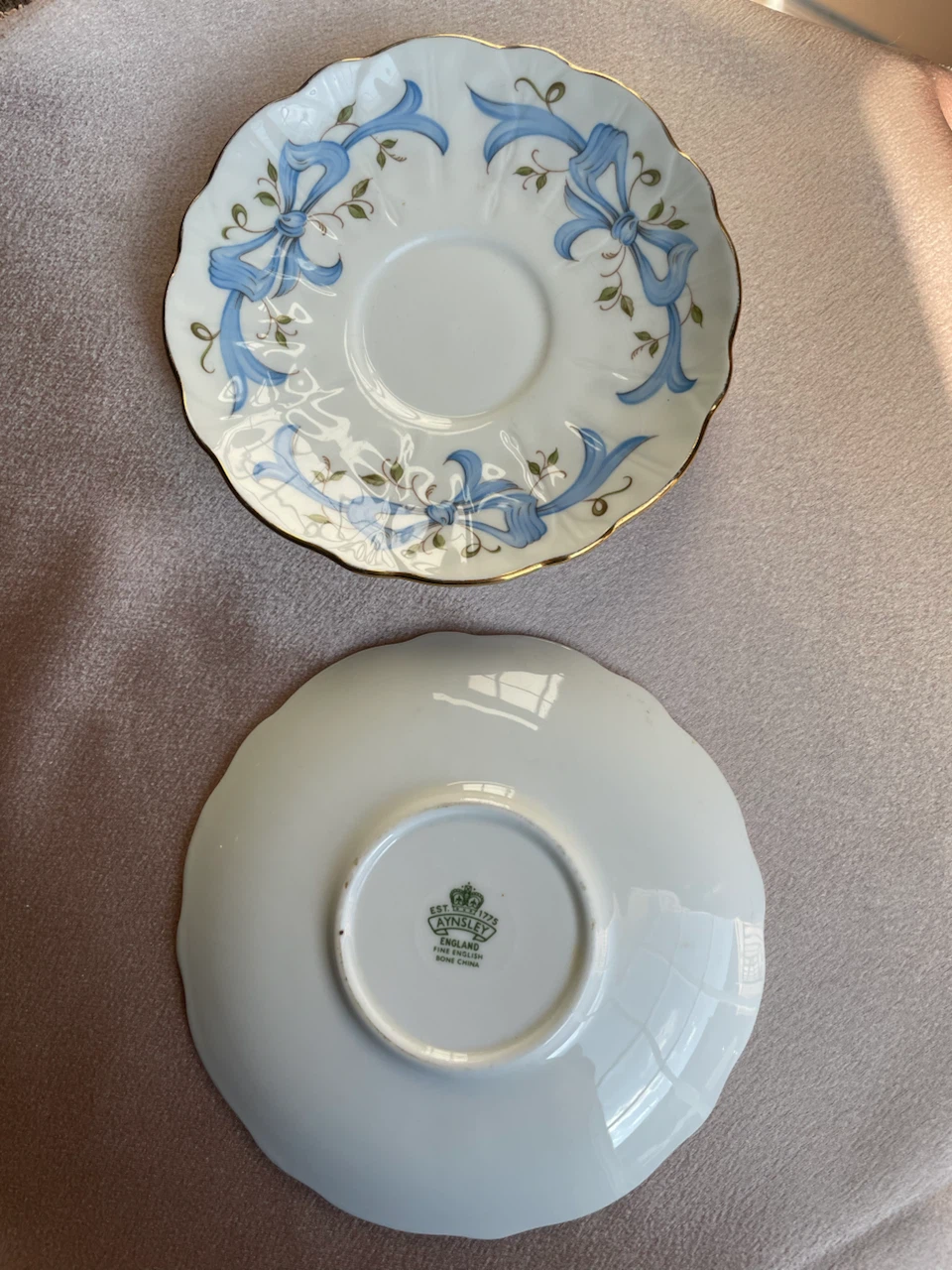 Aynsley Bone China Saucer (set of 2)
