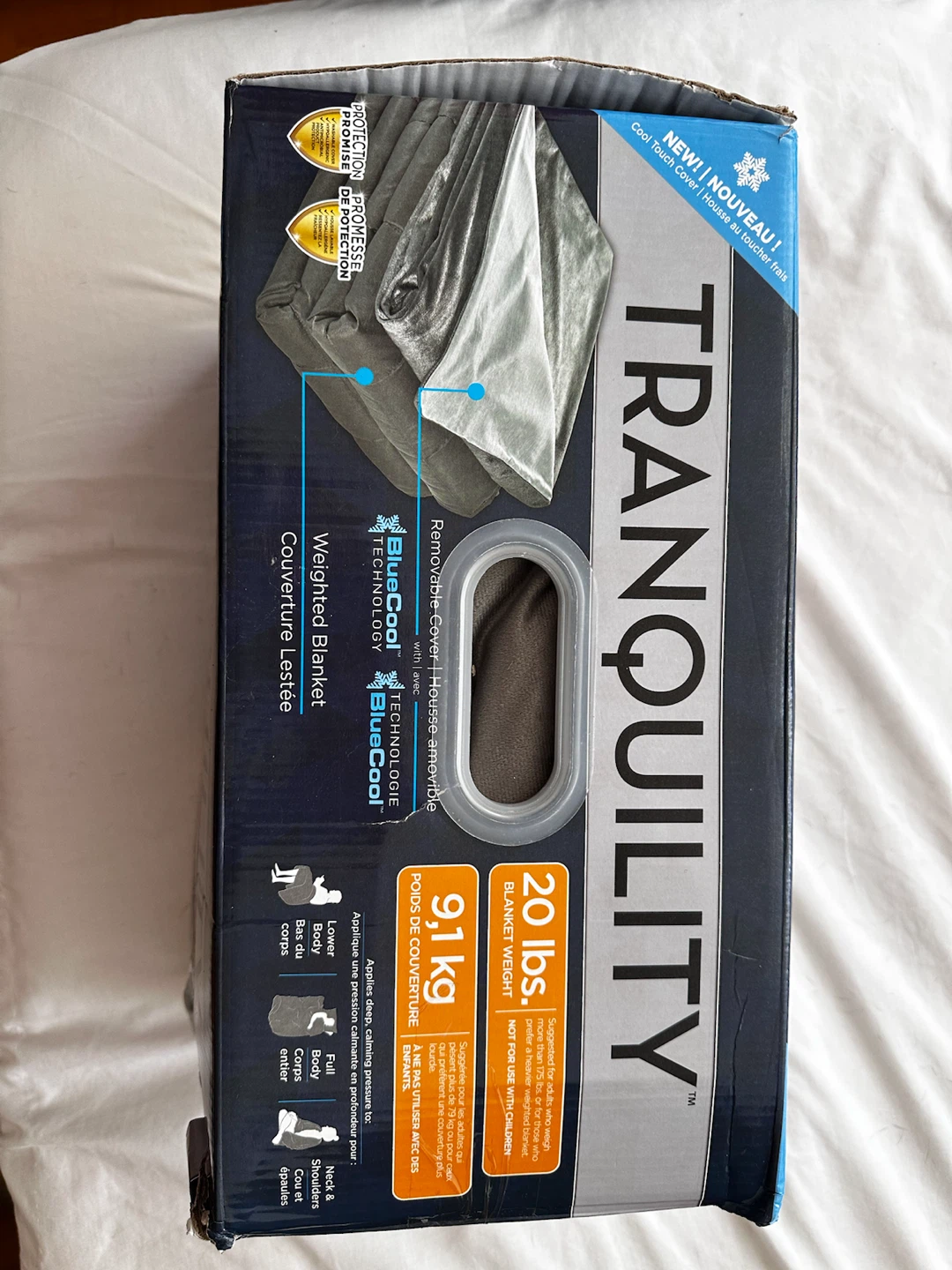 Tranquility Cooling Weighted Blanket with Washable Cover - photo 2