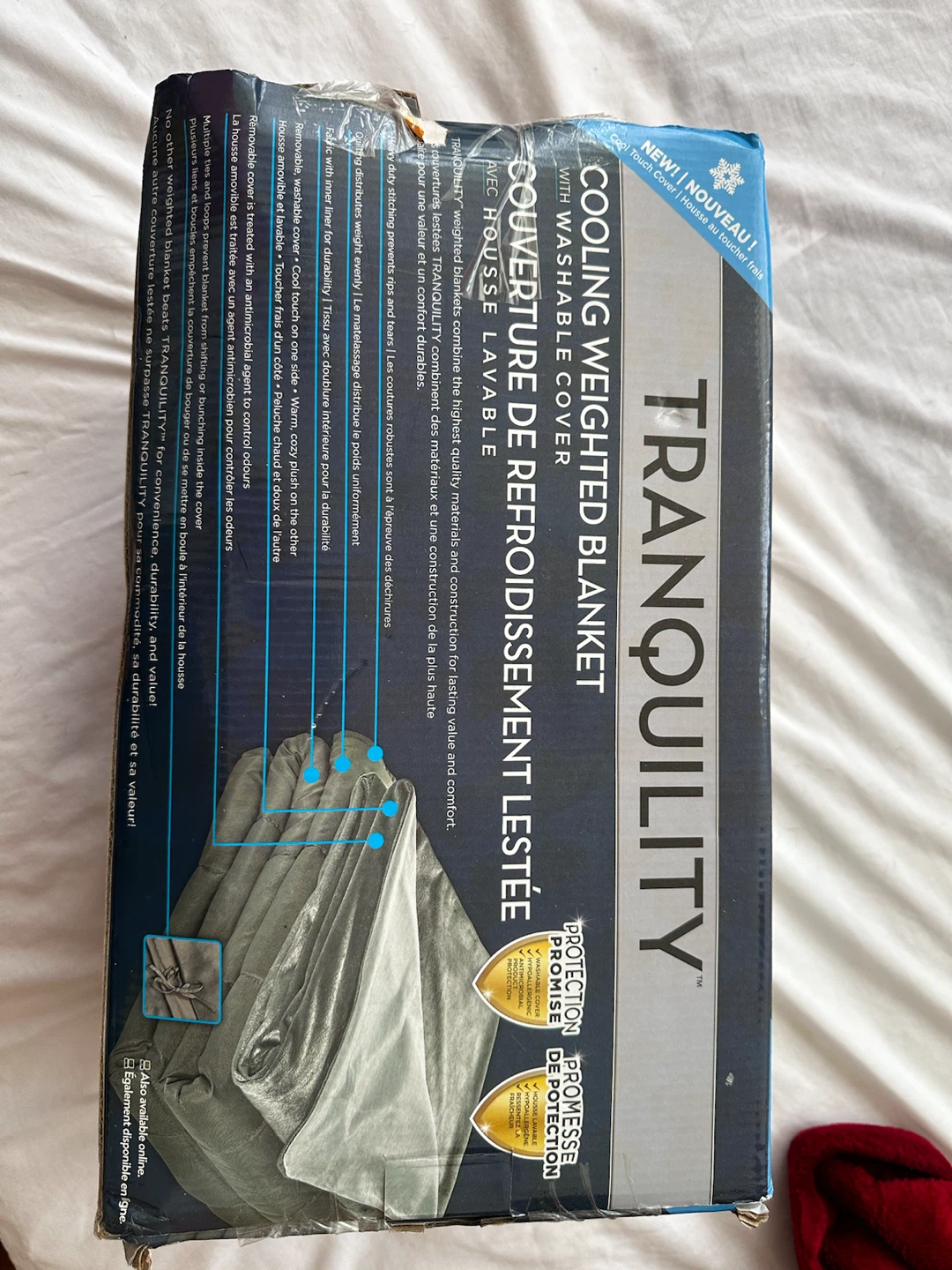 Tranquility Cooling Weighted Blanket with Washable Cover - photo 3