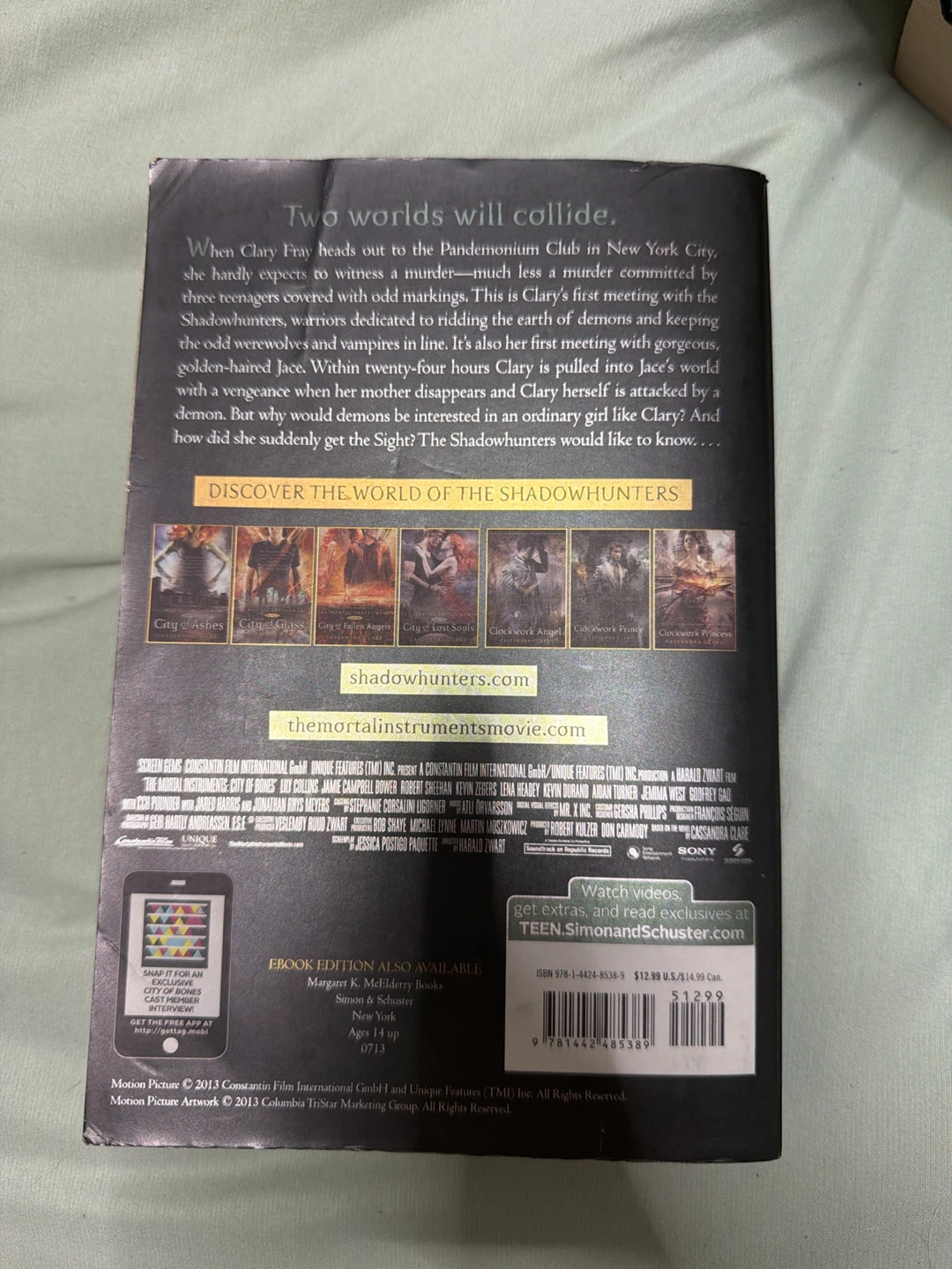 The Mortal Instruments: City of Bones by Cassandra Clare - photo 2