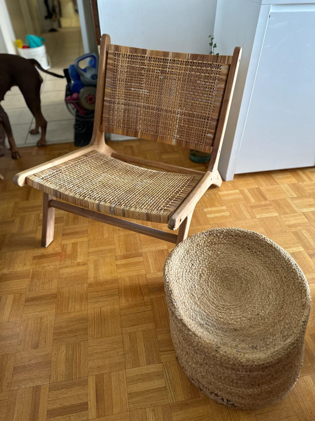 Woven Wood Lounge Chair - photo 2