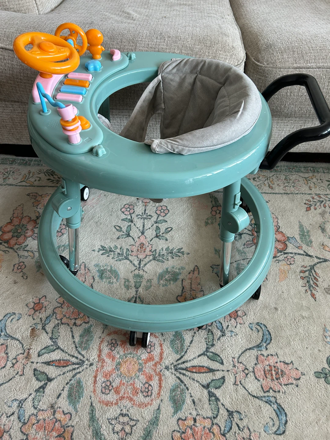 Baby Walker with Steering Wheel and Toys - photo 2