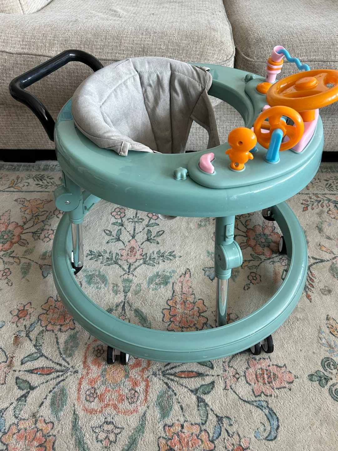 Baby Walker with Steering Wheel and Toys - photo 3