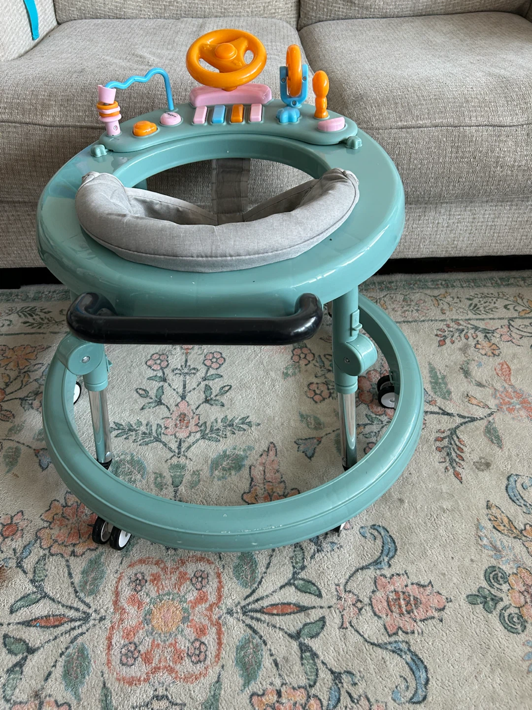 Baby Walker with Steering Wheel and Toys - photo 4