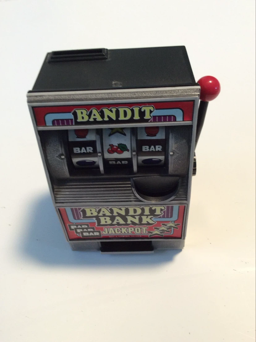 Bandit Bank Slot Machine Coin Bank