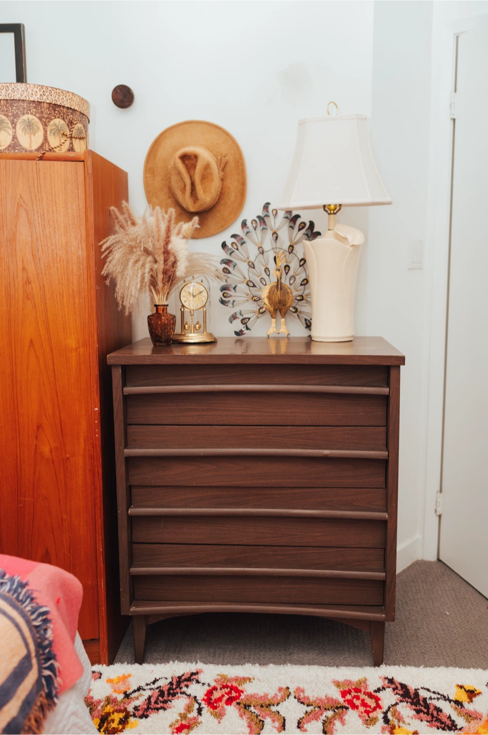 Vintage Mid-Century Five-Drawer Tallboy Dresser - photo 5