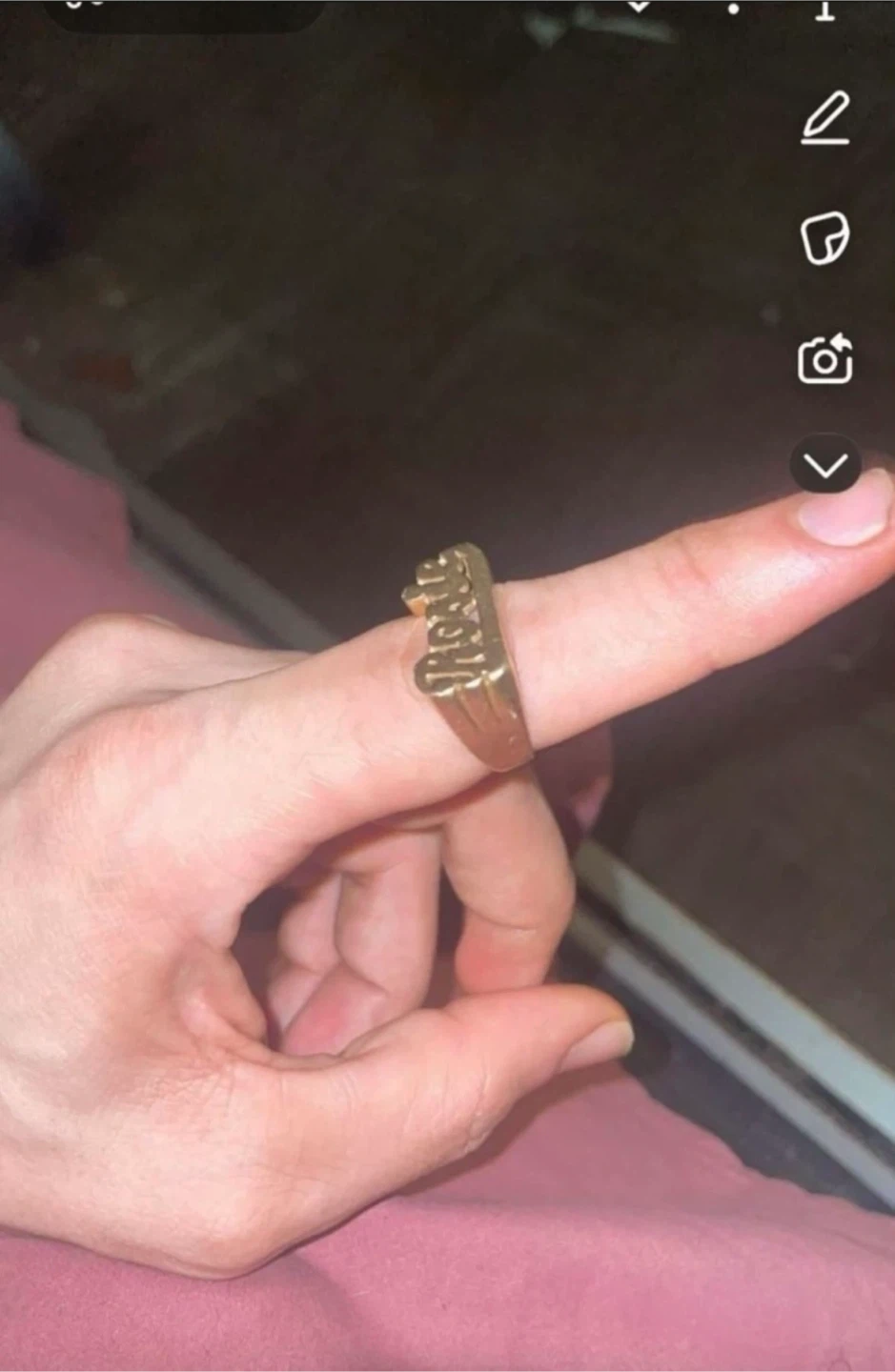 14k solid gold Namering