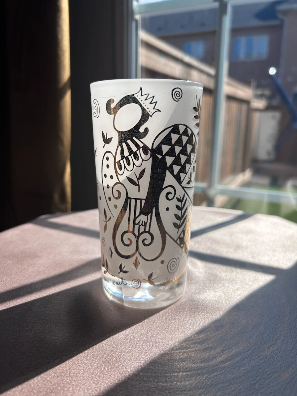 80s Vintage Georges Briard Glass