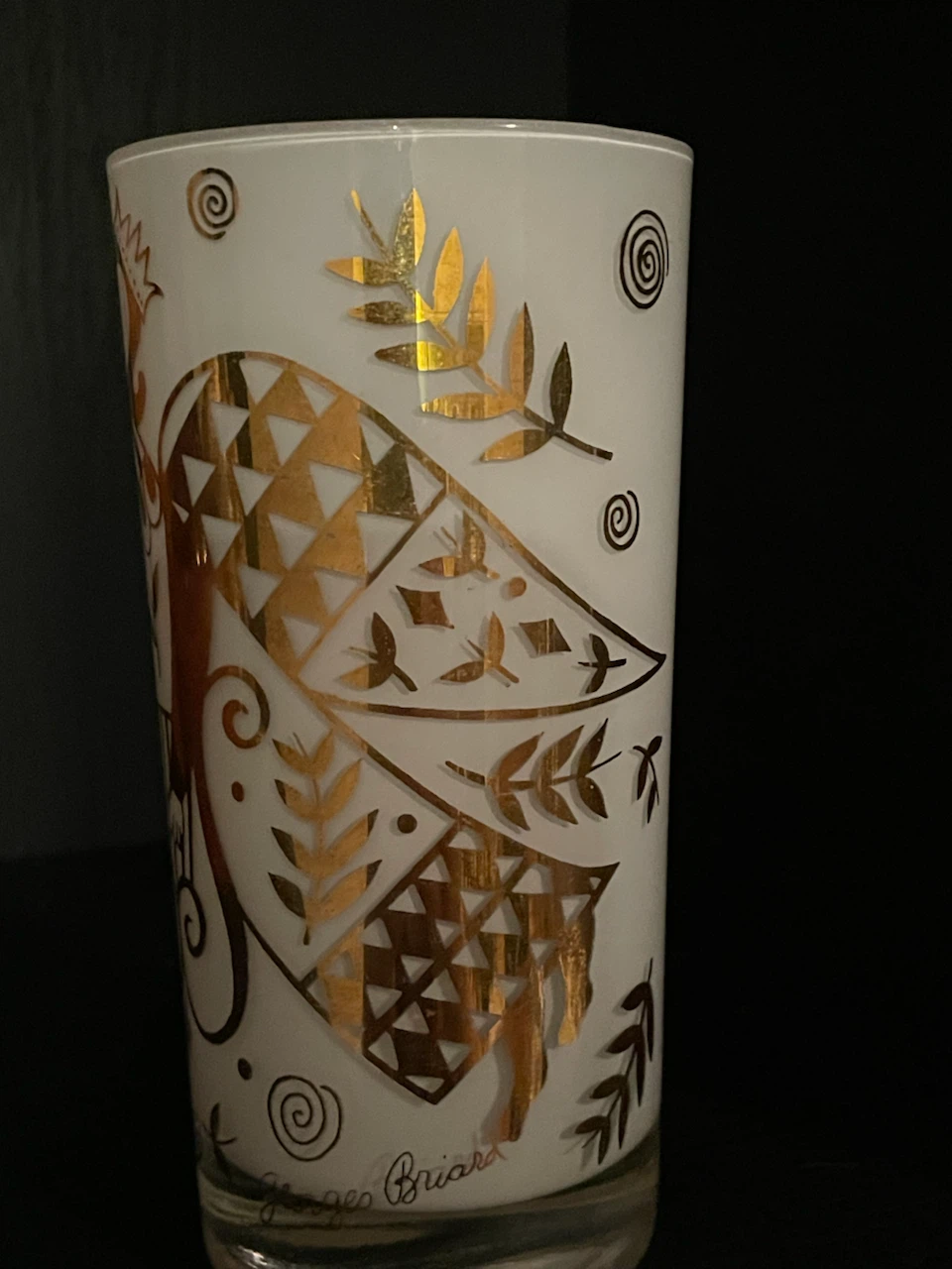 80s Vintage Georges Briard Glass - photo 2