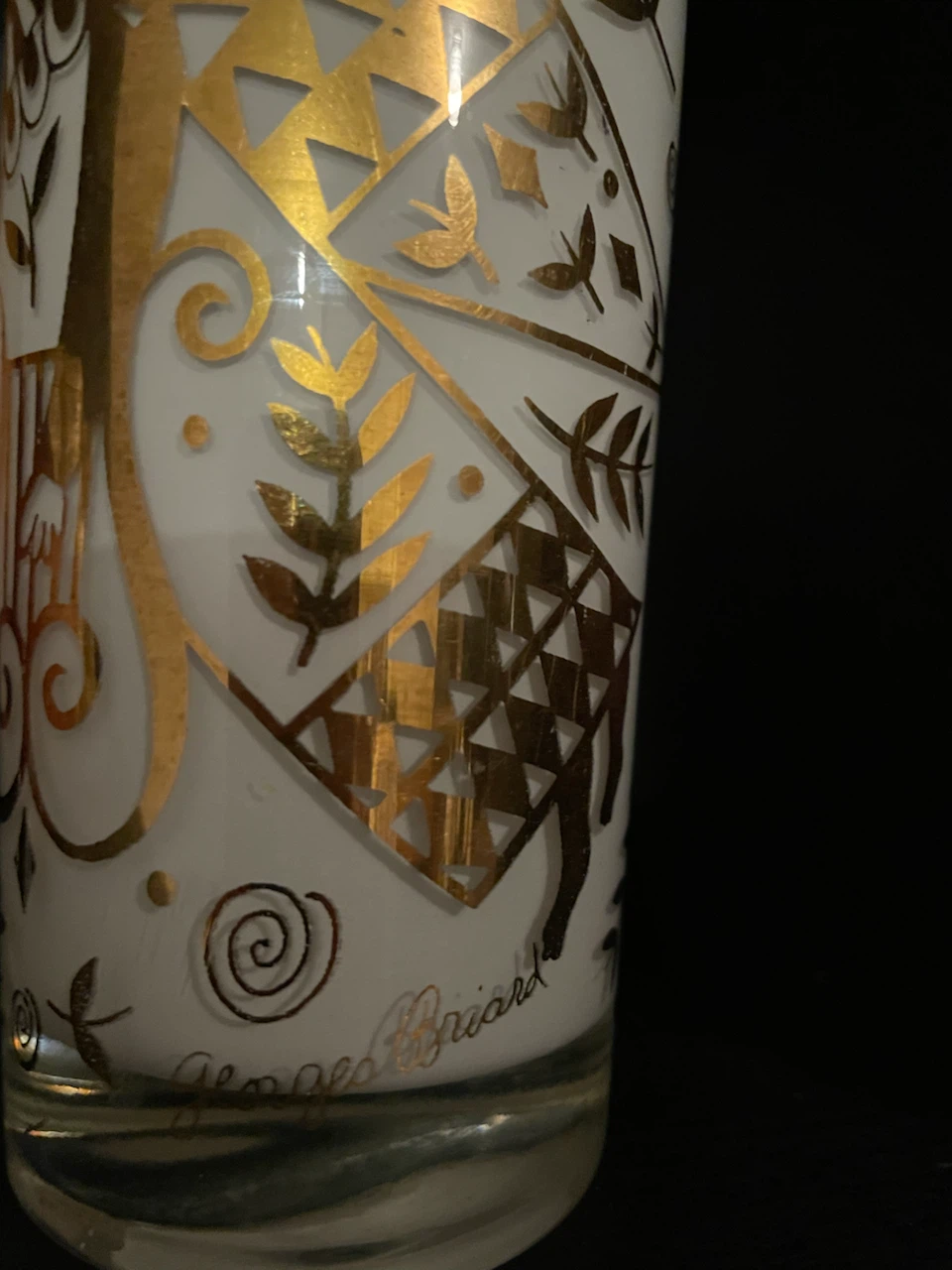 80s Vintage Georges Briard Glass - photo 4