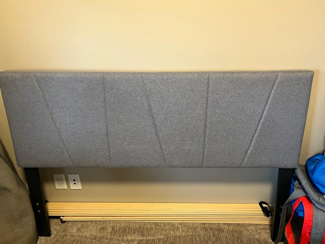 Grey Upholstered Headboard - photo 2