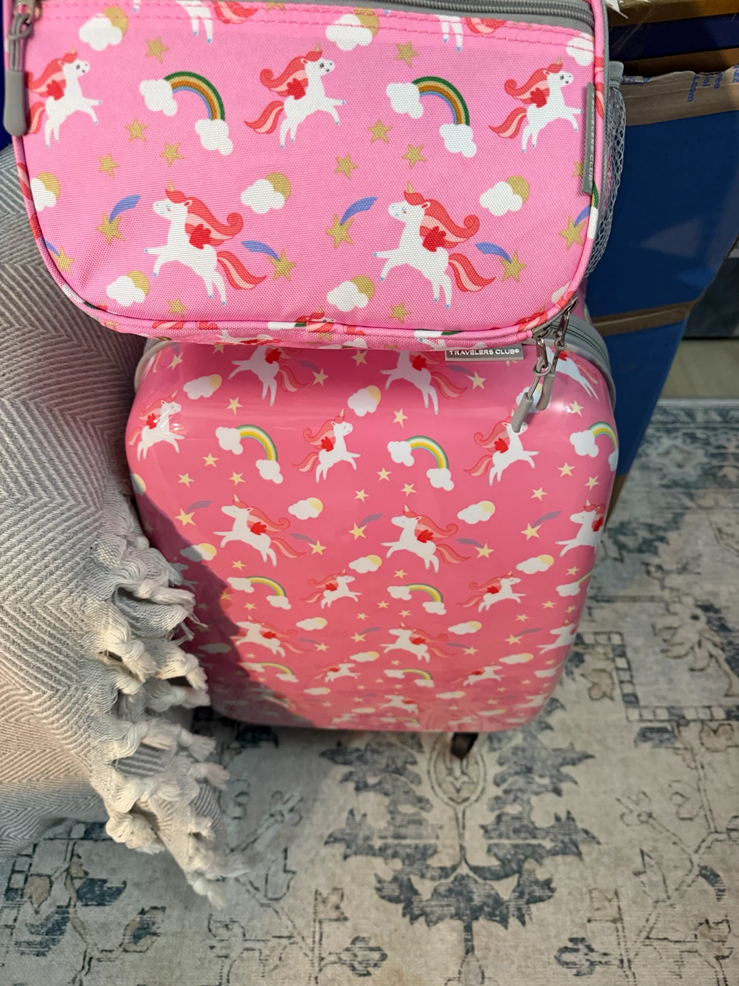 Travelers Club Pink Unicorn Luggage Set