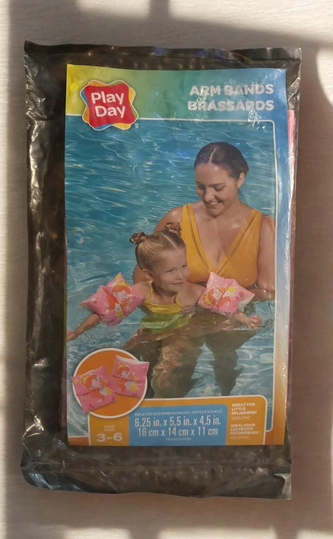 Swim Arm Bands 3-6 yo New