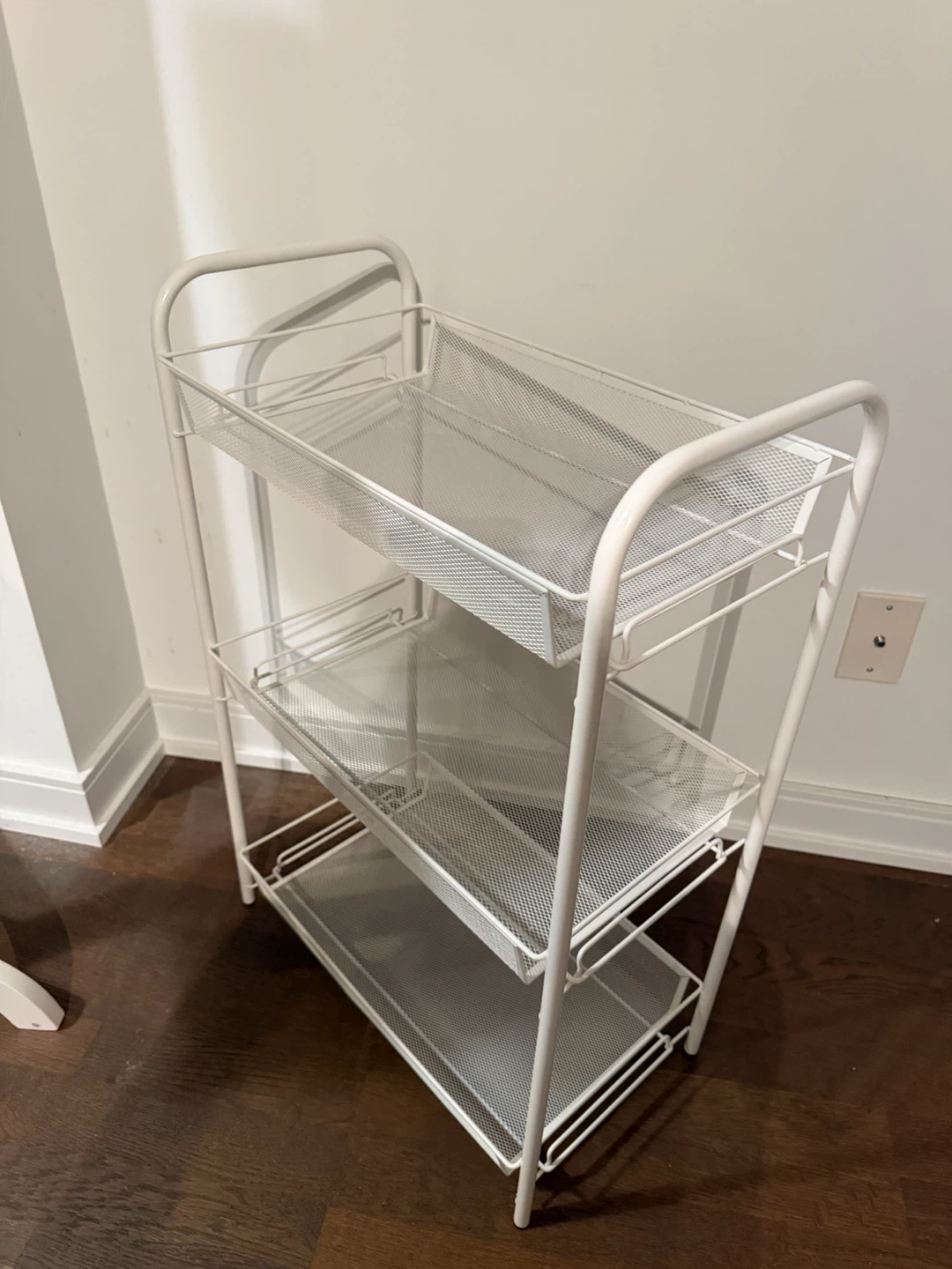 IKEA HORNAVAN 3-Tier Rolling Cart White - photo 3