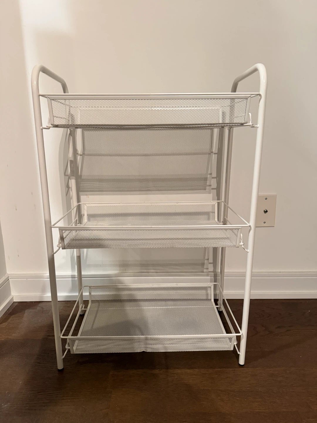 IKEA HORNAVAN 3-Tier Rolling Cart White - photo 4