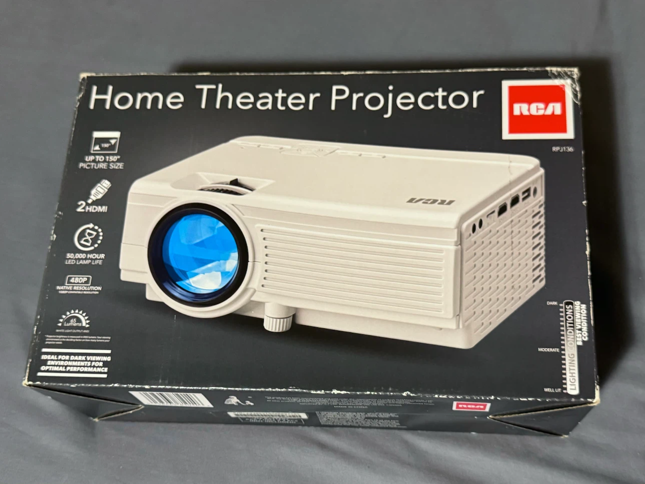 RCA Home Theater Projector RPJ136