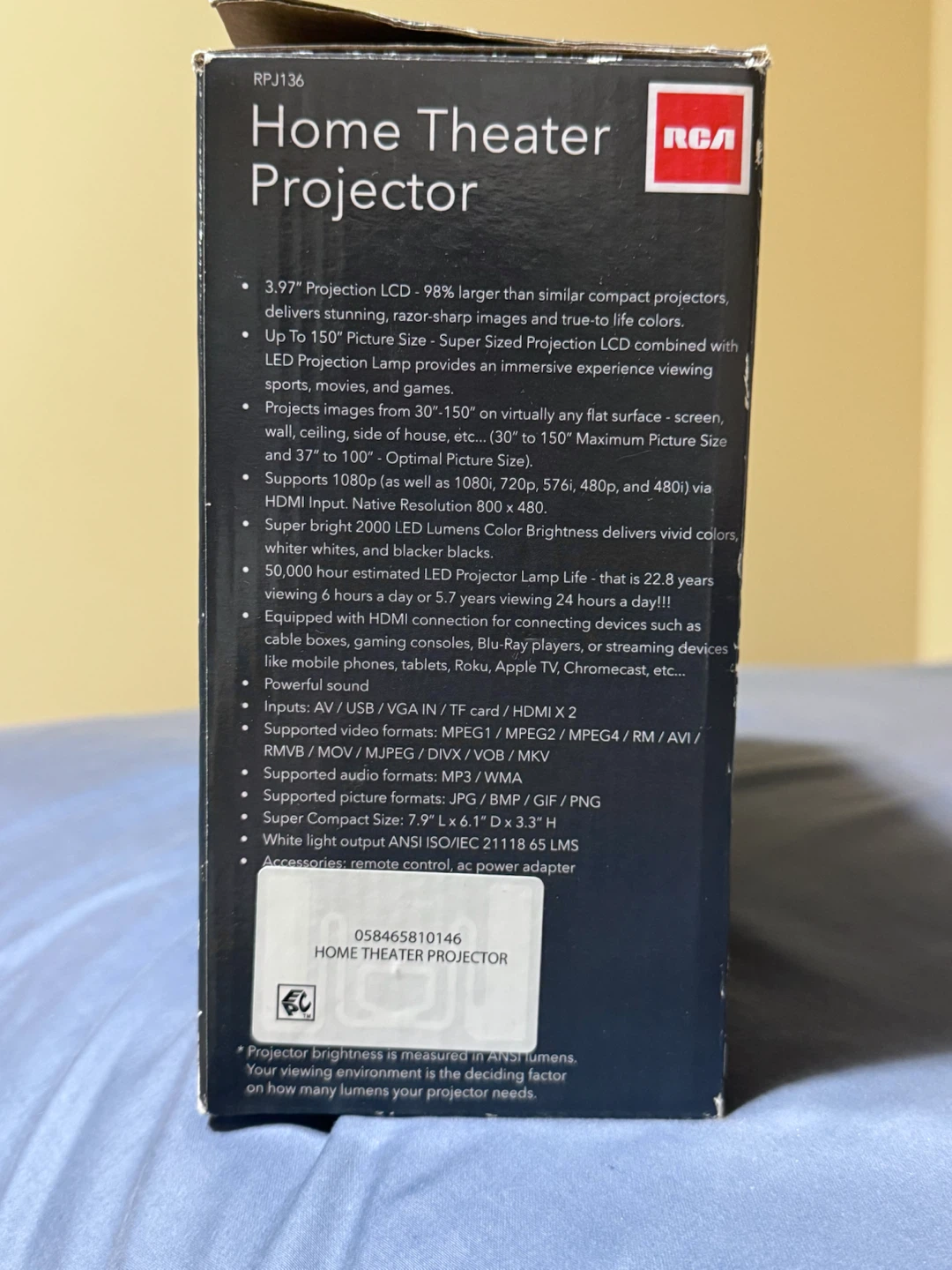 RCA Home Theater Projector RPJ136 - photo 2