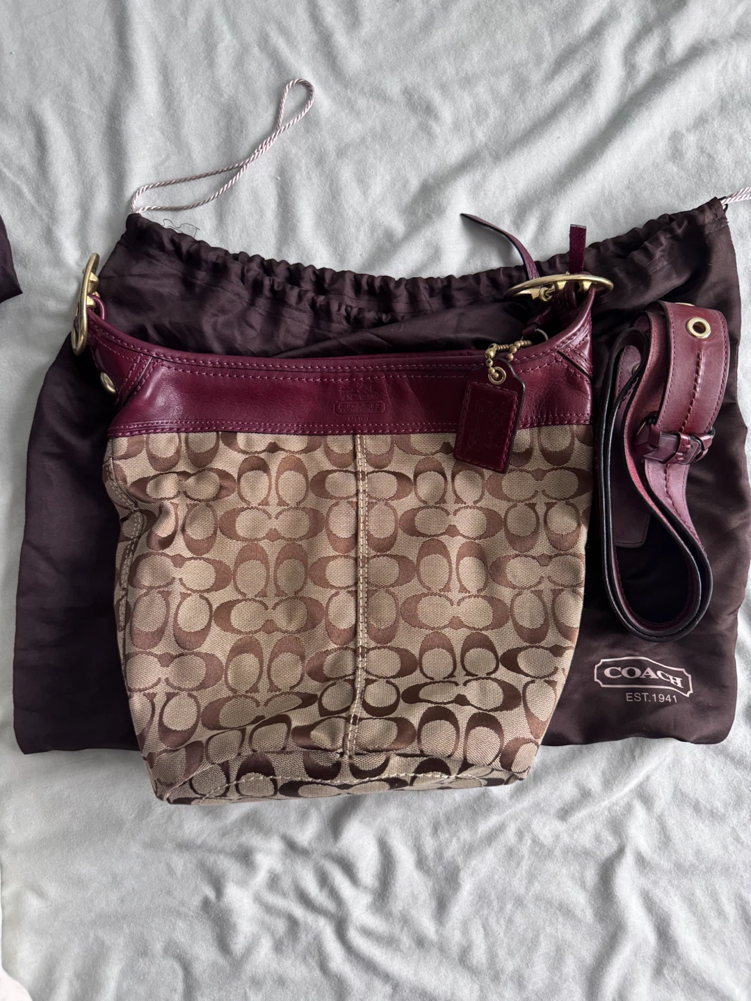 Coach Monogram Shoulder Bag