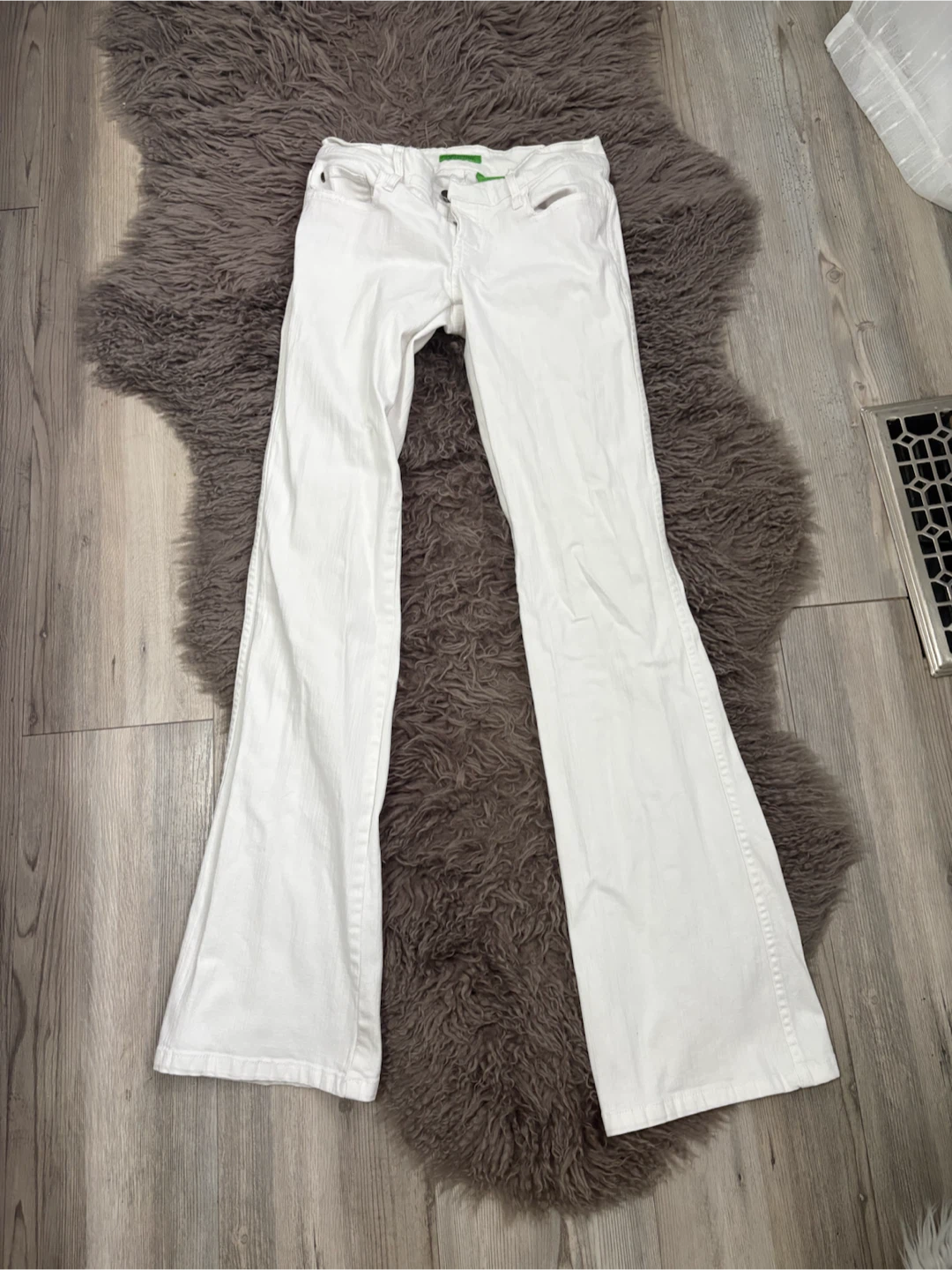 White low rise bootcut Jeans