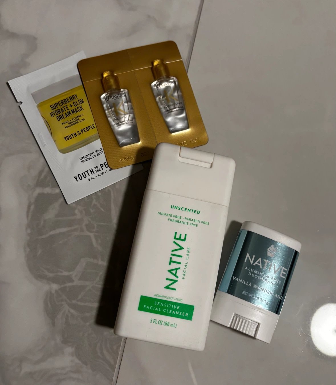Native Facial Cleanser & Deodorant + Sephora Freebies