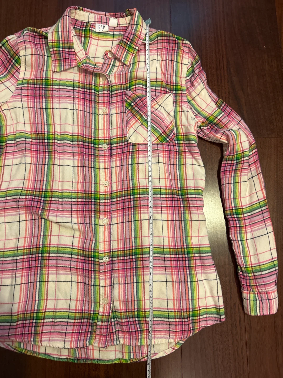 Gap Kids Plaid Long Sleeve Shirt Size 14-16 - photo 3