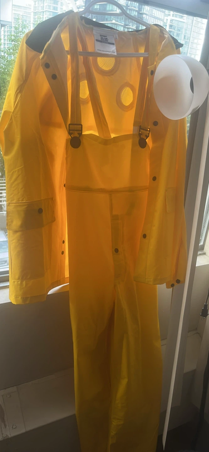 Yellow Rain Suit - Jacket and Bib Pants - photo 2