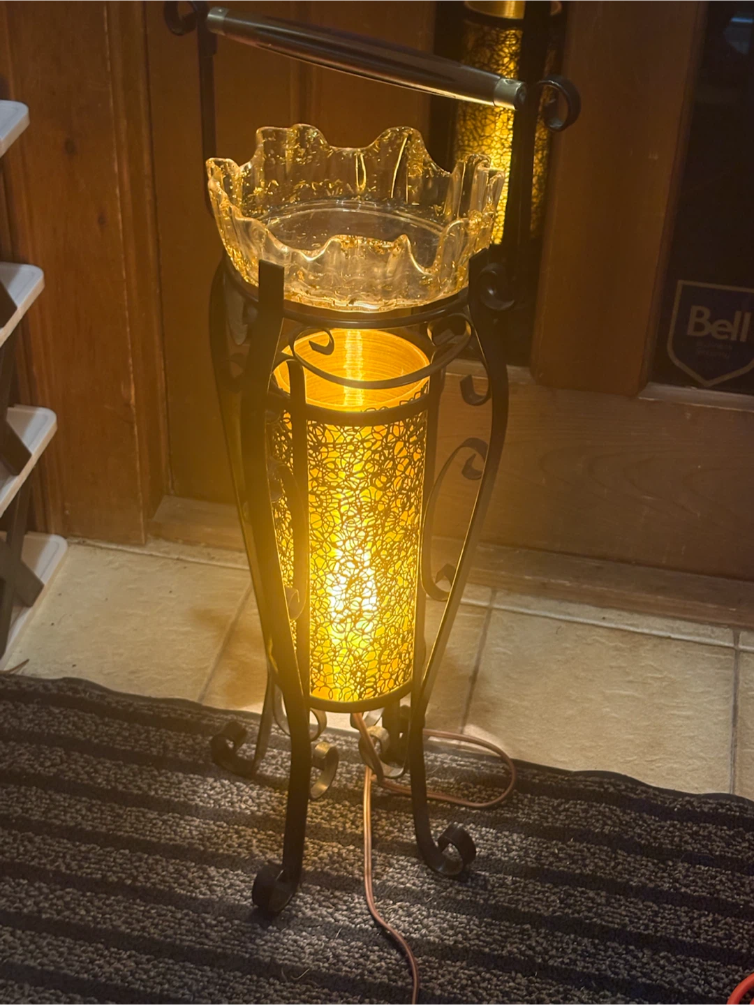 Decorative vintage/Retro Lamp with Dish