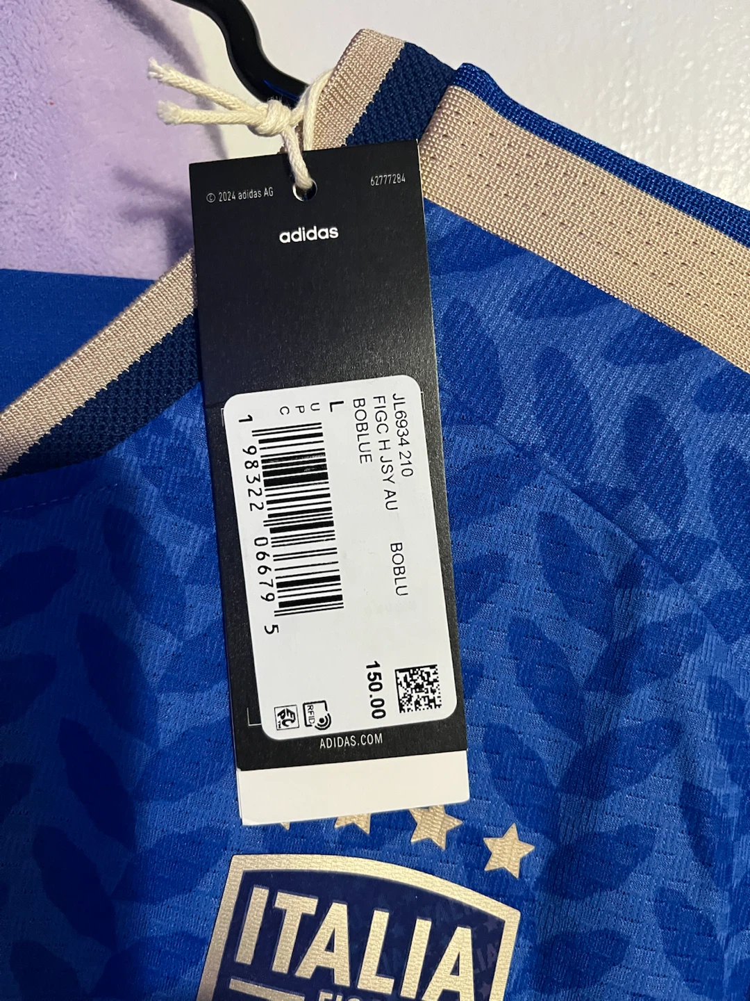 Adidas Italia National Team Soccer Jersey - Blue - L - photo 2