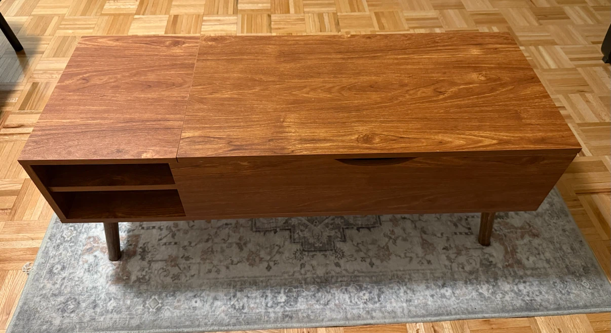 Mid-Century Modern lift up Wood Coffee Table