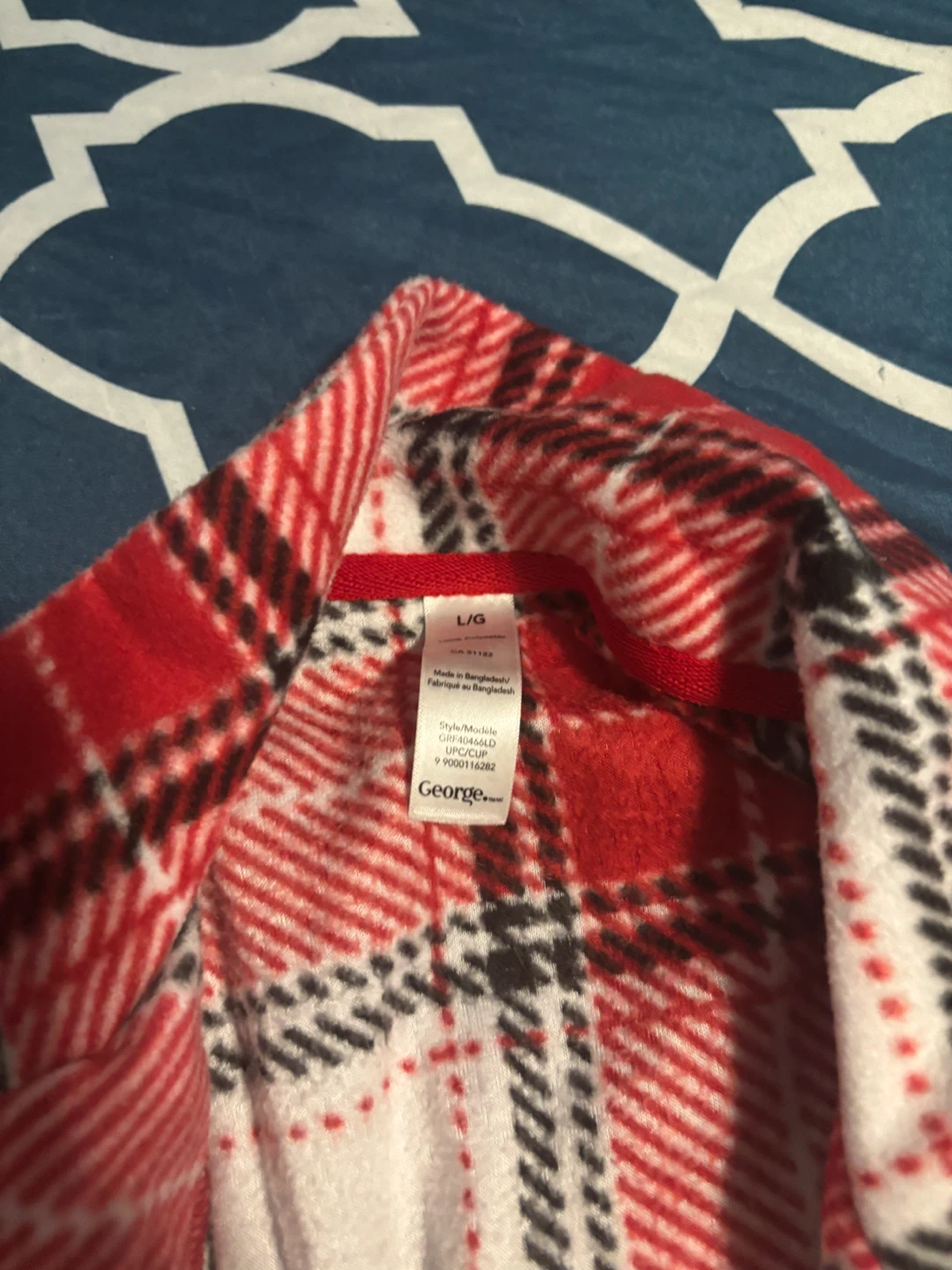 George Plaid Flannel Pajama Set - L/G - photo 2