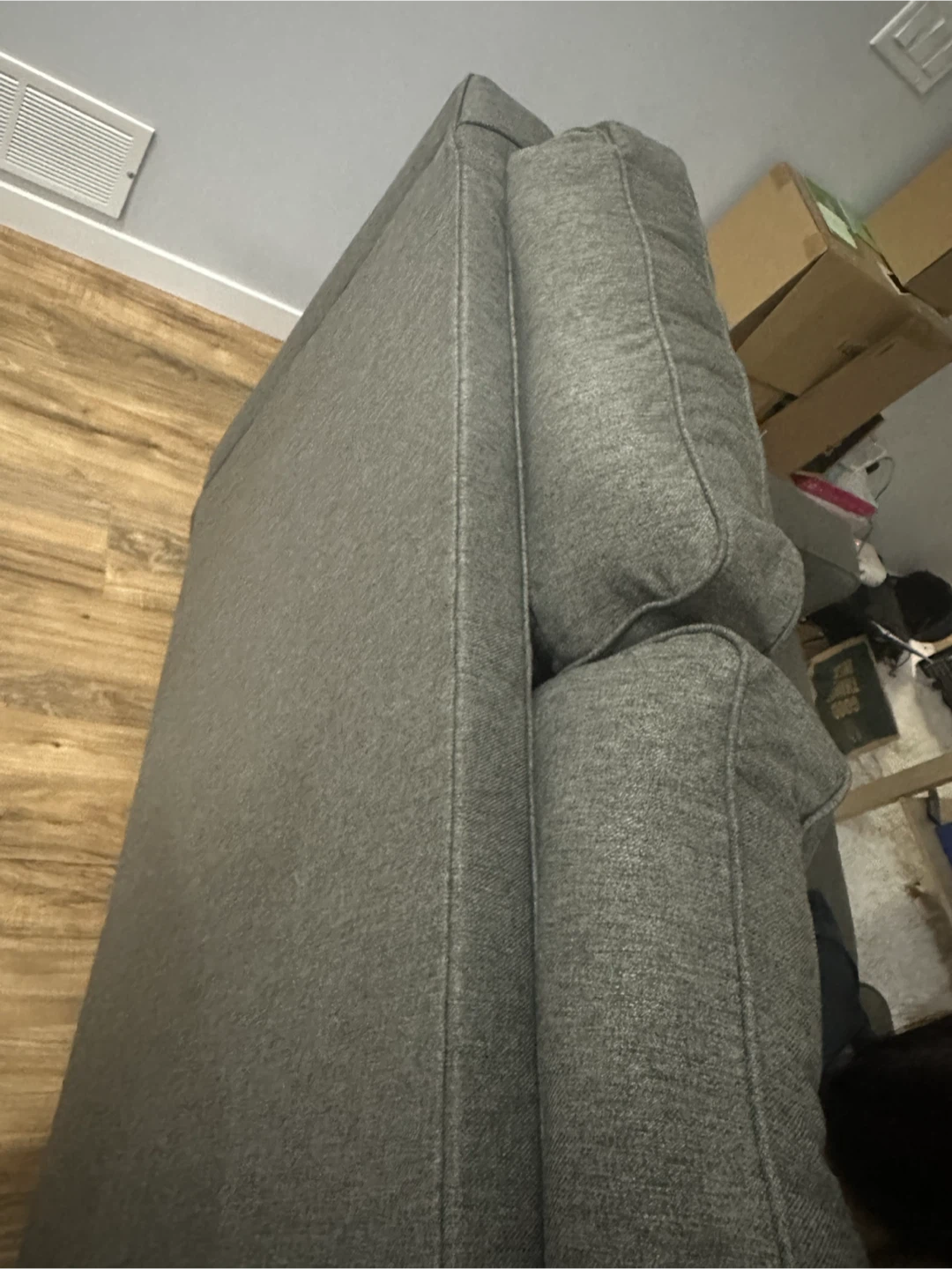 Grey Loveseat Sofa - photo 2