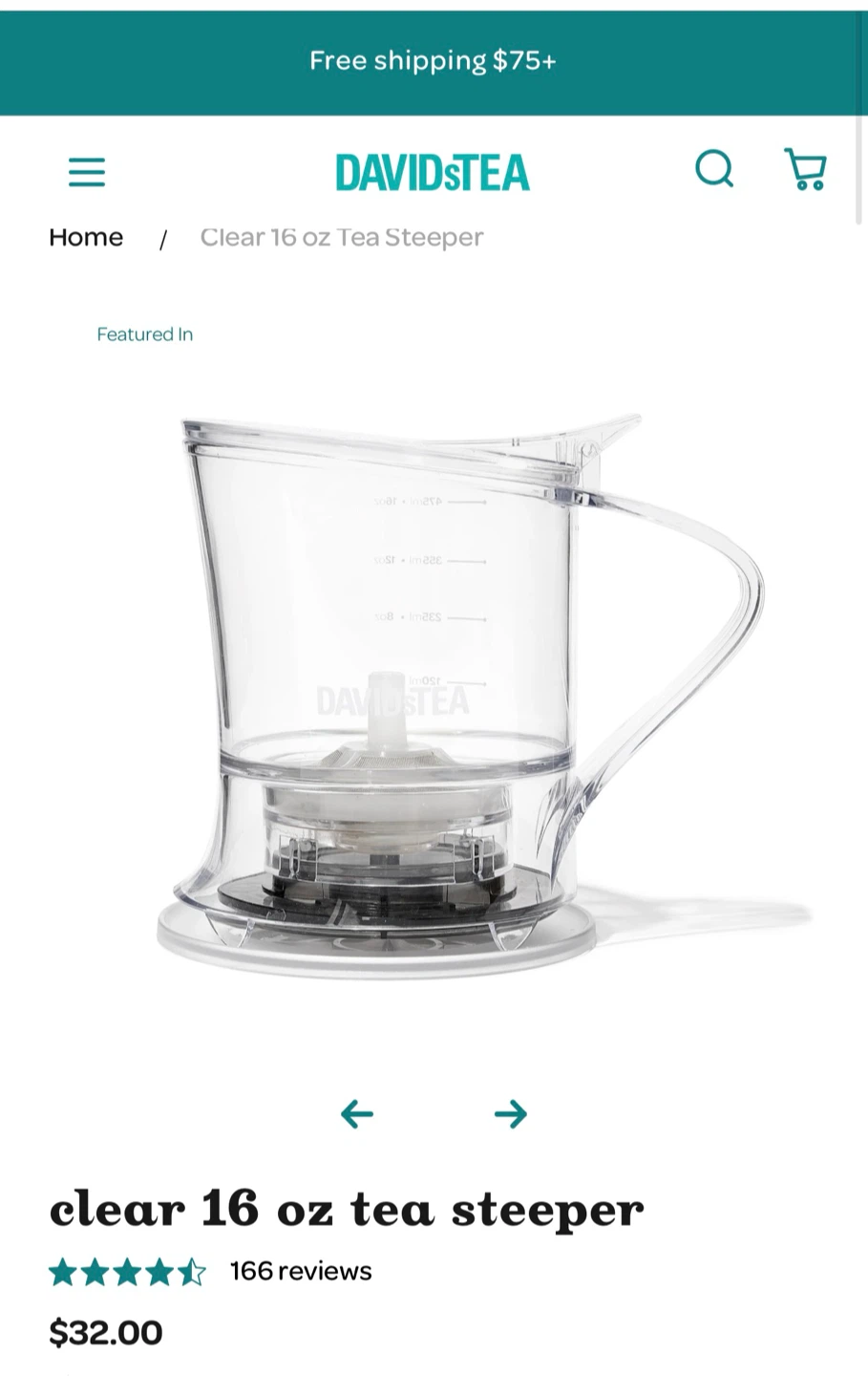 David’s tea steeper - photo 2