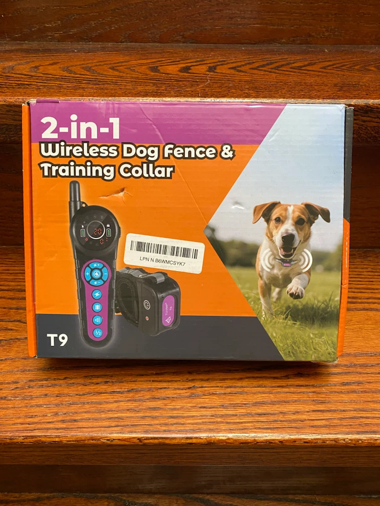 T9 2-in-1 Wireless Dog Fence & Training Collar