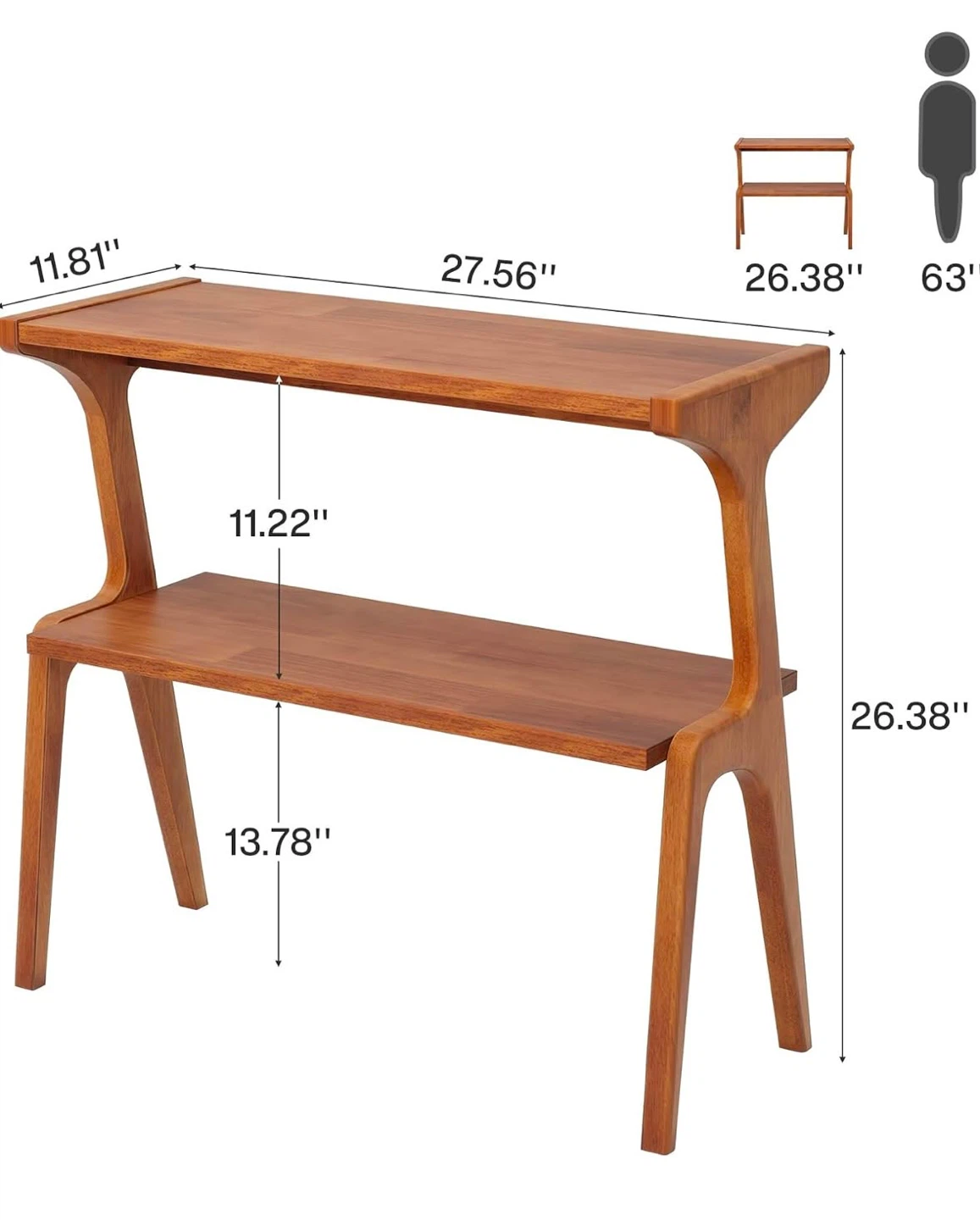 Bramd new tribesigns Solid  Wood Side Table - photo 5