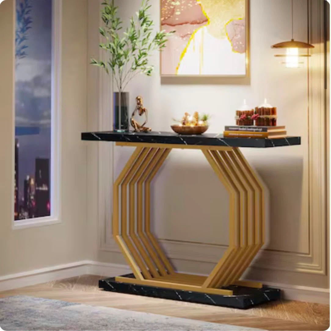 Brand new tribbesigns Console Table Black Marble