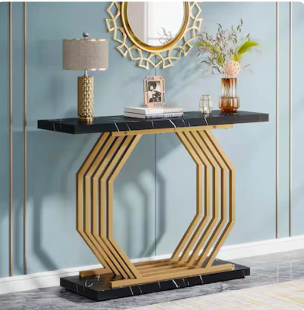 Brand new tribbesigns Console Table Black Marble - photo 2