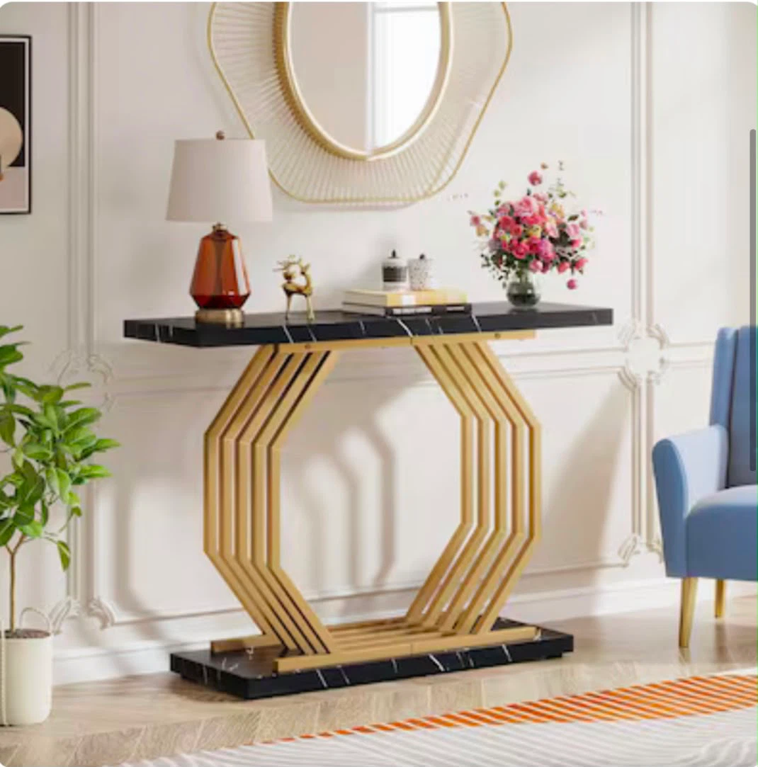Brand new tribbesigns Console Table Black Marble - photo 3