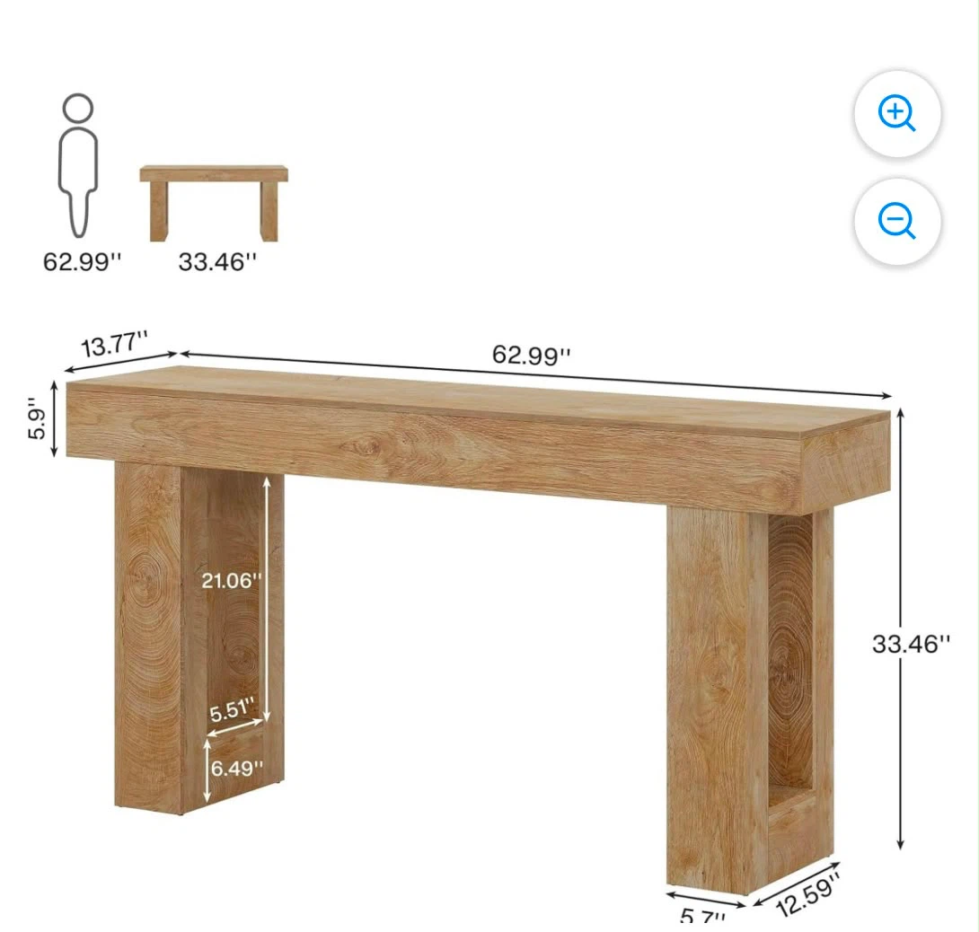 Brand new Tribesigns Wooden Console Table - photo 5