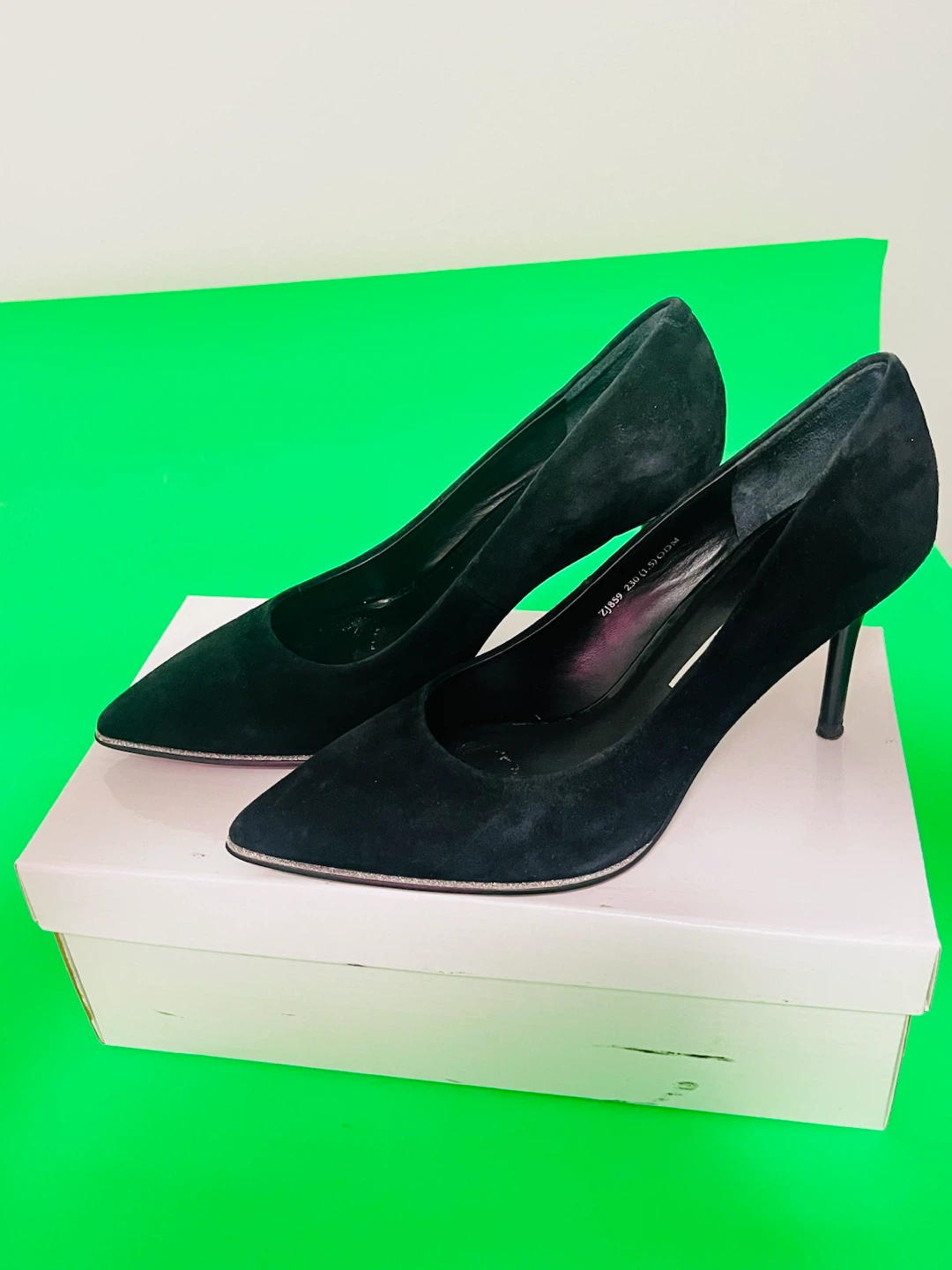 Black Suede 2” Heels - photo 4