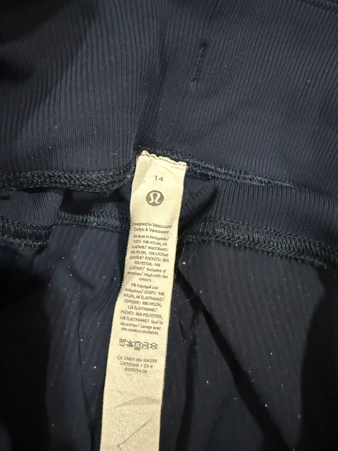 Lululemon Navy Ribbed Joggers Size 14 - photo 5