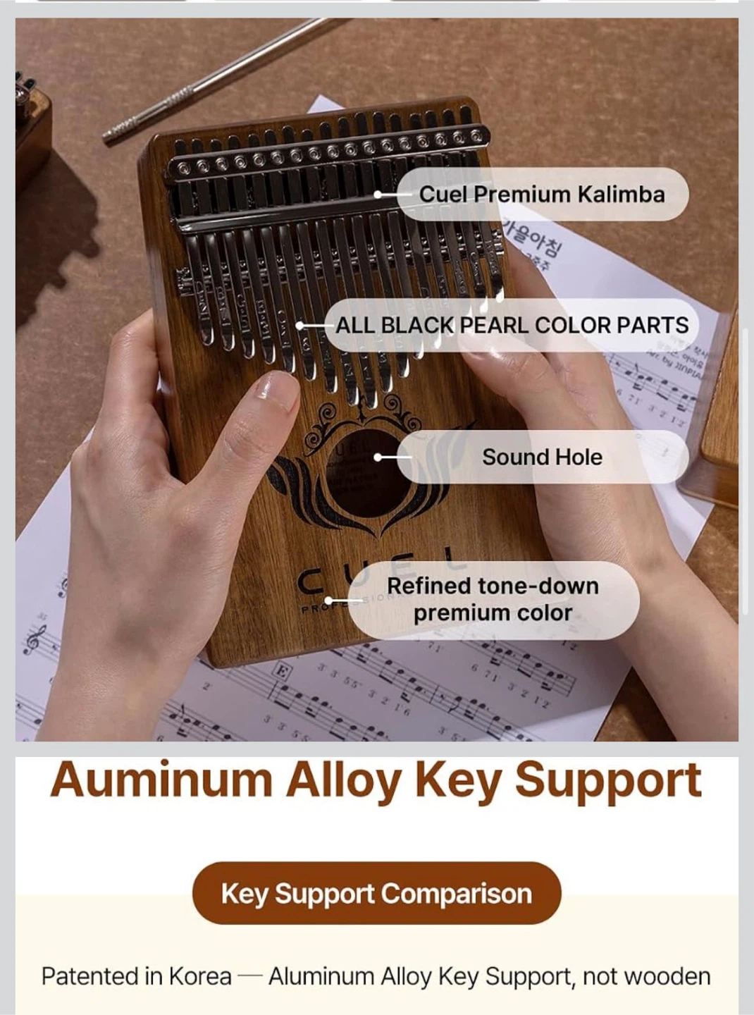 CUEL Premium Kalimba 17 Keys - photo 4