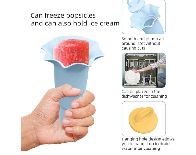 Silicone Ice Cream Cone Holders - 3 Pieces - photo 5