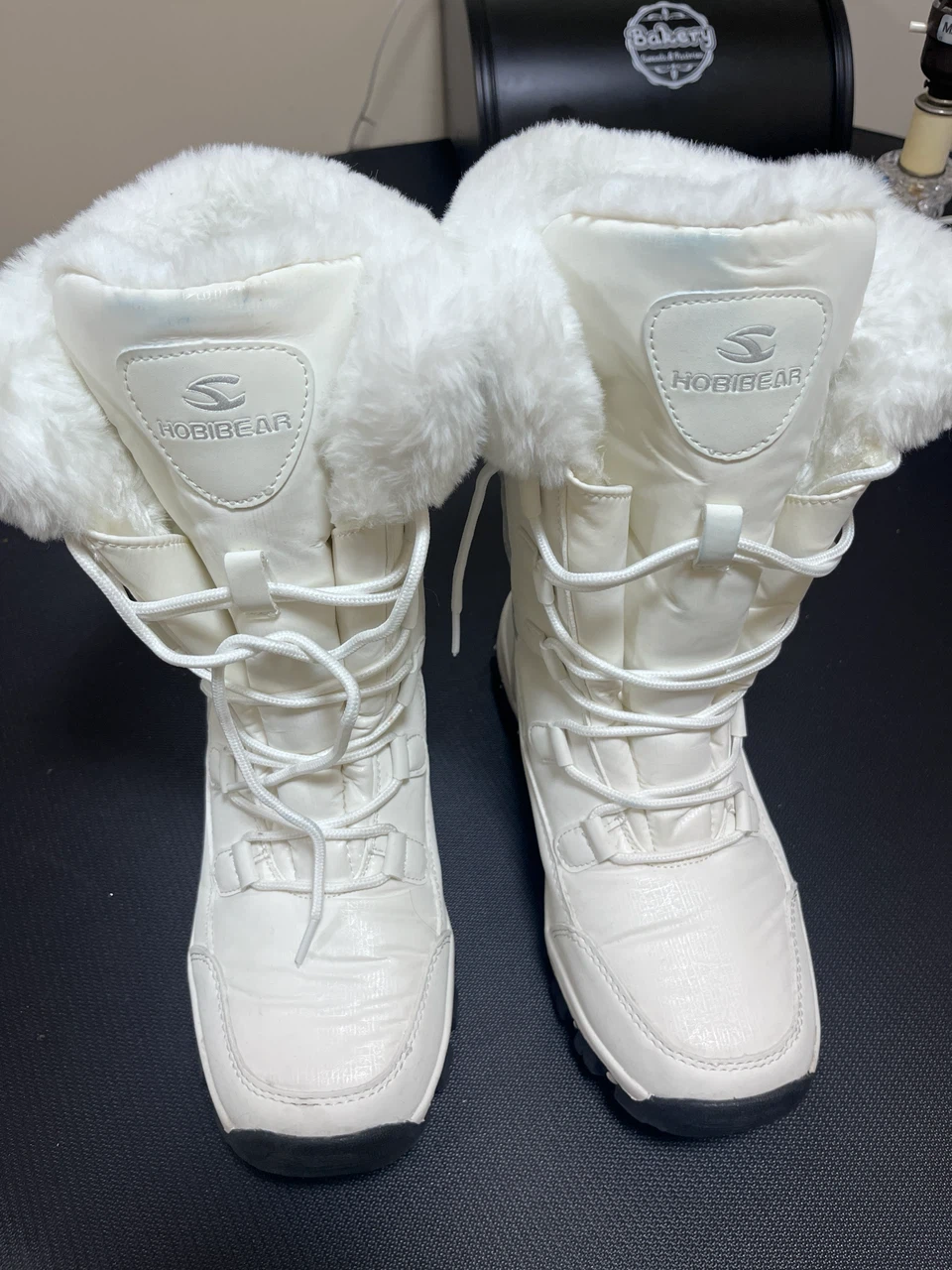 White HOBIBEAR Winter Boots