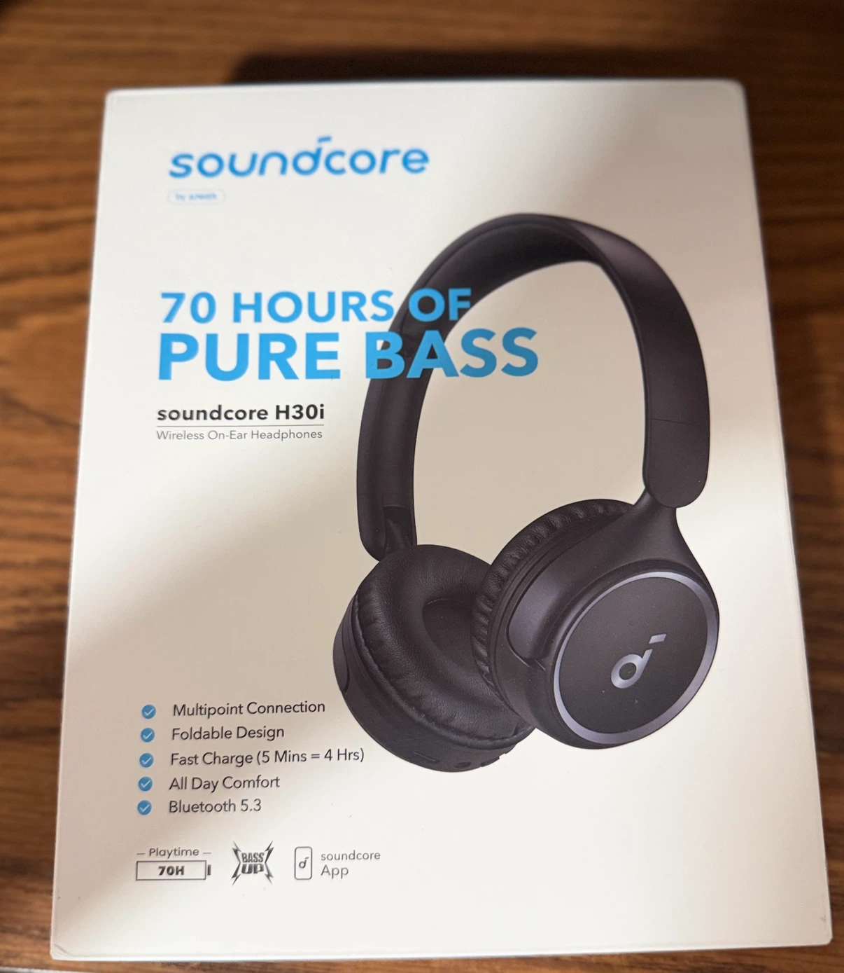 Soundcore H30i Wireless On-Ear Headphones