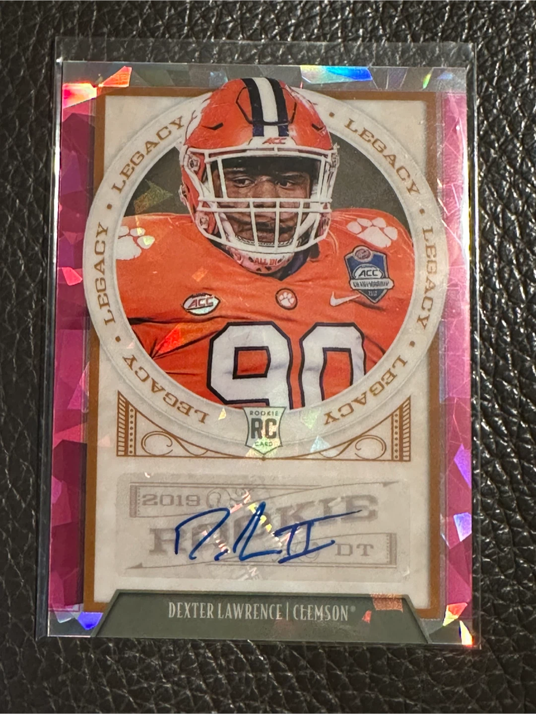 2019 Panini Legacy Dexter Lawrence Rookie Auto 2/10!